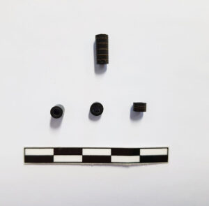 Jet beads found during excavation