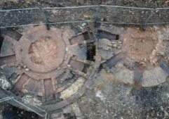 Drone photos of both kilns