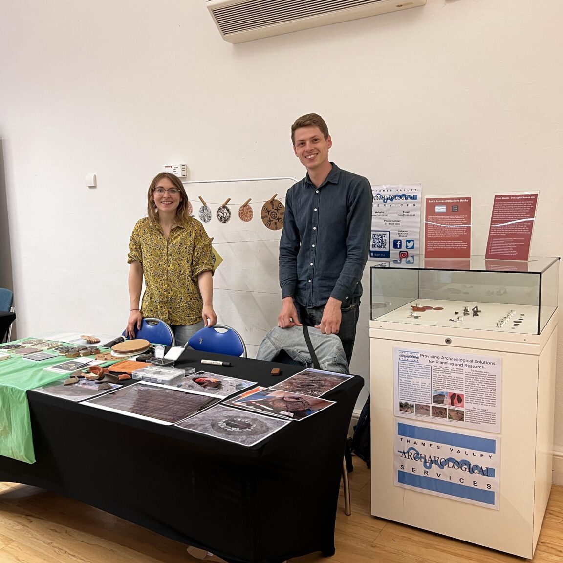 Jamie and Kath at their stand